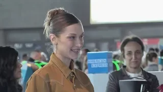 EXCLUSIVE : Bella Hadid at the airport leaving Cannes