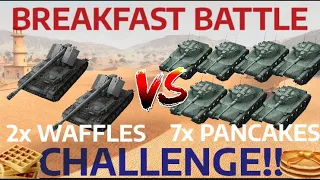 7x Pancakes (AMX ELC bis) vs 2x Waffles (WT) - CHALLENGE!! | WOT BLITZ