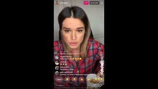 Ксюша Бородина с новой причёской, прямой эфир Instagram 29-03-2018