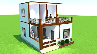 20x25 House Design with 3D II 20x25 Feet Ghar Ka Naksha II 20x25 Modern Home Plan II 20x25 Ka Makan