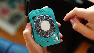 Woman Builds a Rotary Cell Phone (She HATES Texting!)