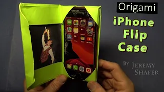 Origami iPhone Flip Case From a Single Sheet of Printer Paper