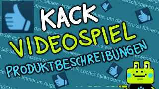 Kack Videospiel Produktbeschreibungen