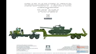 Takom 1/35 Limited ed. KrAZ-260V & T-55 AMV Sprue Review