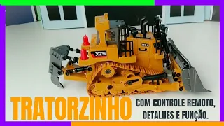 Trator de controle remoto| trator de esteira|trator de brinquedo|brincando|remote control tractor