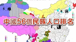 中國56個民族人口排名【可視化數據】