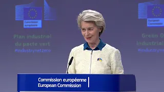 Press conference by European Commission President von der Leyen on the Green Deal Industrial Plan