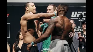 Paulo Borrachinha Shoves Oluwale Bamgbose in Face - MMA Fighting