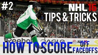 NHL 16: Tips & Tricks #2 - How to Score Off Faceoffs (Pt.1 - Point Shot)