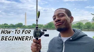 HOW TO Cast a Baitcasting Reel for BEGINNERS!!! (ft. Reggie -- 1R1R LIVE!)