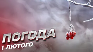 ❄️ Погода на 1 лютого: в Україну йде похолодання!