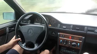 Mercedes 300D W124 - short drive