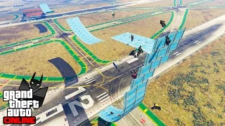 GTA V Online: FÚRIA EM DUAS RODAS #81: RAMPA DOS SALTOS INSANOS NO AEROPORTO