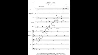 Annie's Song (John Denver) for Brass Quintet