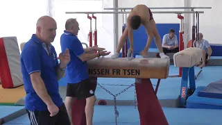 UEG MAG CAMP TIRRENIA 2019 - POMMEL HORSE - dismount