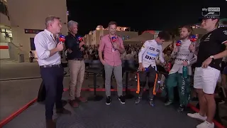 Vettel, Norris & Russell Post Race Interview - Abu Dhabi Grand Prix 2022