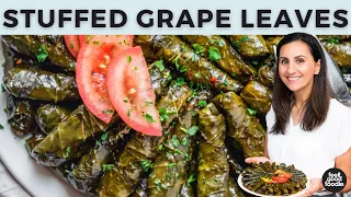 How to Make Vegetarian Stuffed Grape Leaves | Authentic Recipe