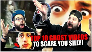 THE BROS DID CACA!! Top 10 GHOST Videos to SCARE You SILLY | REACTION!!