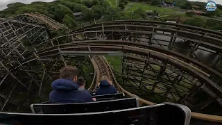 Megafobia RETRACKED [Back Row][4K POV] Reopened for 2023 - Oakwood Theme Park