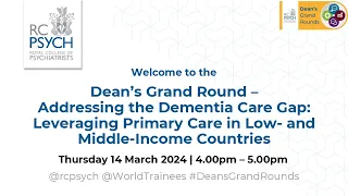 Addressing the Dementia Care Gap - 14 March 2024