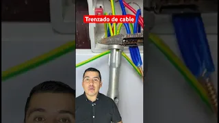 Pelador y trenzado de cable #armandoconarmando #electricidad #fase #herramientas #cableado