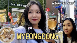 a cool girl's neighborhood guide to MYEONGDONG! street food & hidden speakeasy bars & cafes ✨