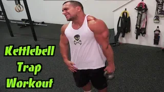 Intense 5 Minute Kettlebell Trap Workout