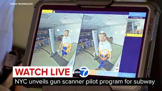 LIVE | NYC unveils subway gun scanner pilot program