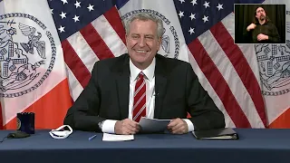 Mayor de Blasio Holds Media Availability