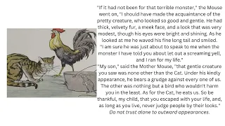 The Cat, The Rooster, and the Young Mouse -- Aesop's Fable