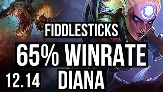 FIDDLE vs DIANA (JNG) | Rank 2 Fiddle, 9/1/10, 65% winrate, Dominating | EUW Challenger | 12.14