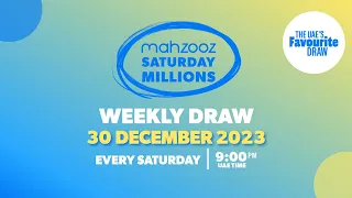 Mahzooz Saturday Millions Live Draw - 30 December 2023