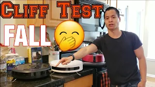 Please FALL!! Cliff / Edge test on a Bunch of Robot Vacuums!! Roomba, Roborock, iLife, Vanigoo, 360