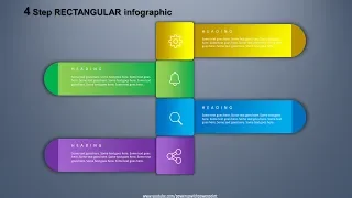 31.Create 4 Step RECTANGULAR Infographic|Powerpoint Presentation|Graphic Design|Free Template