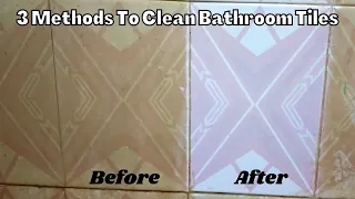 How to Clean Bathroom Tiles Easily | Bathroom Tiles cleaning Tips in Tamil |3 Methods to clean tiles