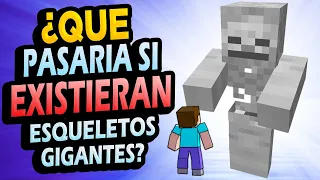 ¿Qué Pasaría si Existieran ESQUELETOS GIGANTES en Minecraft?