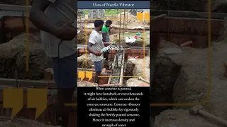 How to compact Concrete/Vibrator/Quality Construction #shorts #ambur #shortvideo