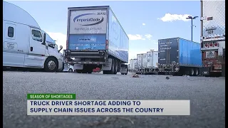 Truck driver shortage adding to US supply chain issues as holiday shopping season begins