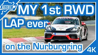 MY FIRST LAP ever in a RWD Car - Porsche 718 GT4 MR with PDK on NÜRBURGRING NORDSCHLEIFE BTG 4K