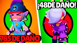 LOS 7 BRAWLERS CON LOS BASICOS MÁS DEBILES DE TODO BRAWL STARS!!