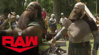 The Street Profits vs. The Viking Raiders – Axe Throwing Competition: Raw, May 18, 2020