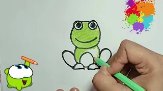 frog drawing/ easy drawing/ cute drawing/ drawing for kids