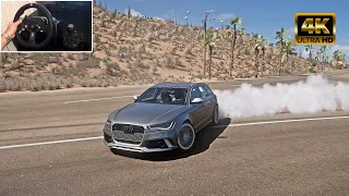 Audi RS6 Avant Anti-Lag | Forza Horizon 5 | Steering Wheel Gameplay