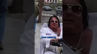 Kid gets DESTROYED by FAT Elvis on Scooter