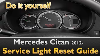 Mercedes Citan: Service Light Reset Guide