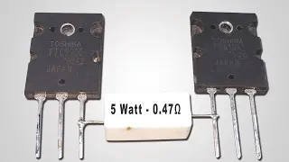 How To Make Mini Powerful Amplifier - DC 20v || 2sc5200+2sa1943