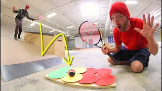 GAME OF ULTIMATE TENNIS TRICK SHOTS!