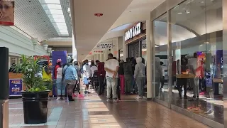 Crowds Wait for Air Jordans Outside Georgia Store