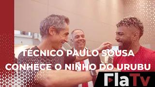 Técnico Paulo Sousa conhece o Ninho do Urubu