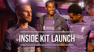 ON SET! Behind-the-scenes with the Liverpool FC third kit | Players react!